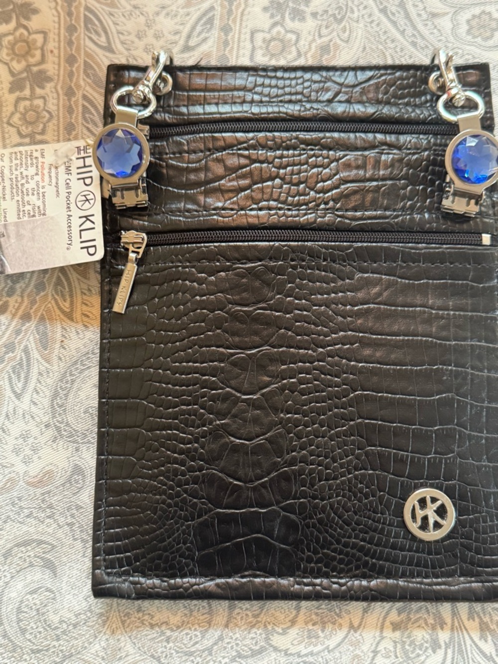 The Hip KLIP Waistband Black Bag Jeweled NWT - Picture 2 of 10